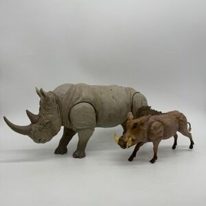 Lanard Jumanji Wild Kingdom Collection Warthog Boar Rhino Animal Figure Loose